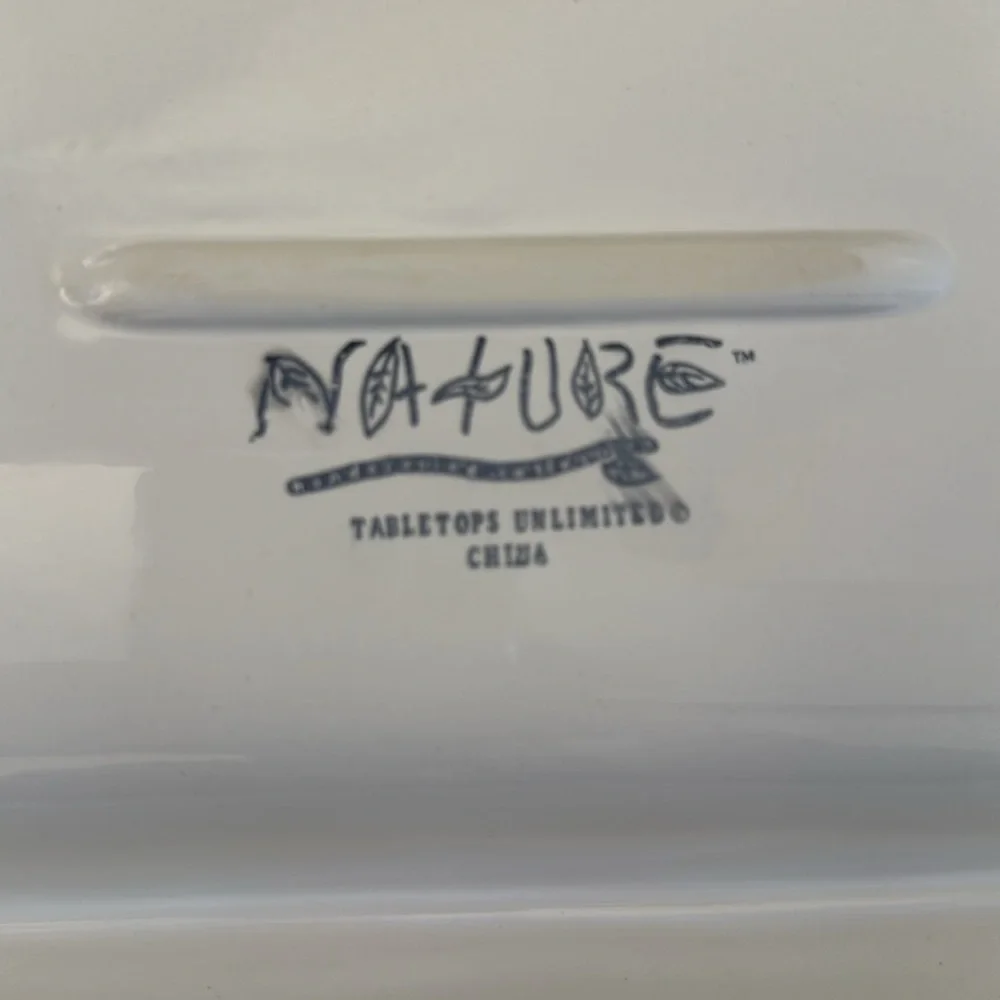 Nature cream three-segment divided serving tray